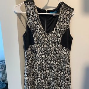 Black and White Printed Dress